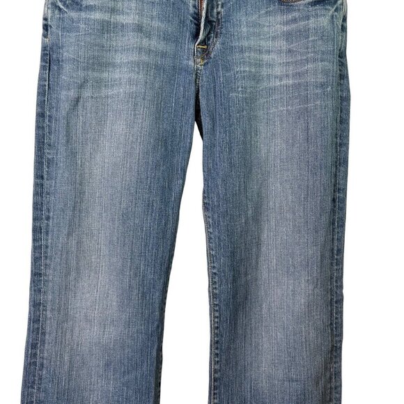 Lucky Brand Dungarees Women's Mid-rise Medium Wash Straight Leg Size 8 - Picture 4 of 12